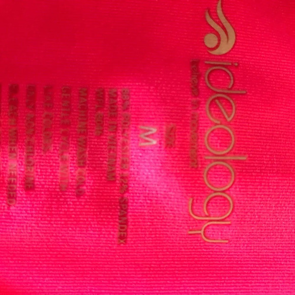 Ideology Activewear 1/4 Zip Long Sleeve Top Pink + Heather Purple Blend Size M - Picture 5 of 5